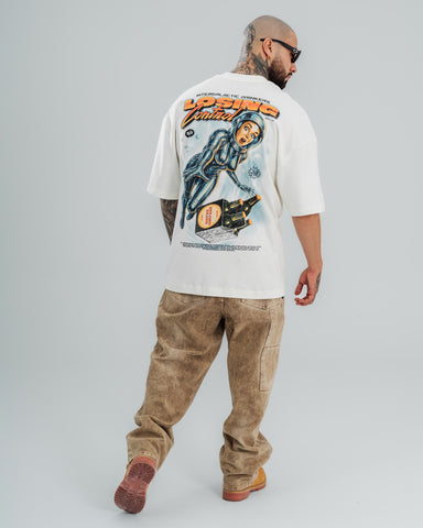 Camiseta Oversize Crema Losig Control