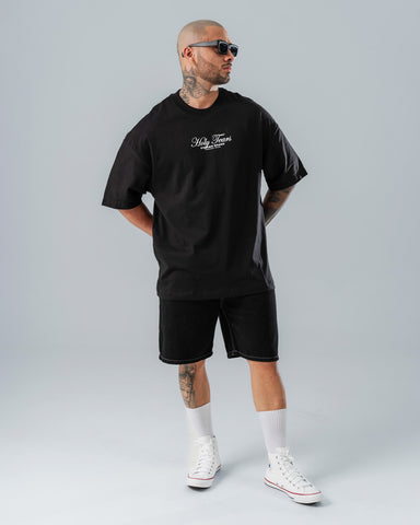 Camiseta Oversize Negro Holy Tears