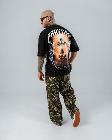Camiseta Oversize Prayers Back Print