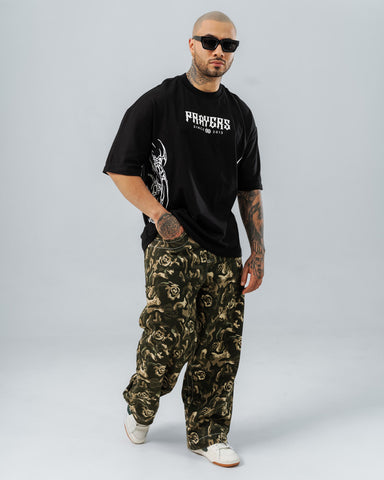 Camiseta Oversize Prayers Back Print