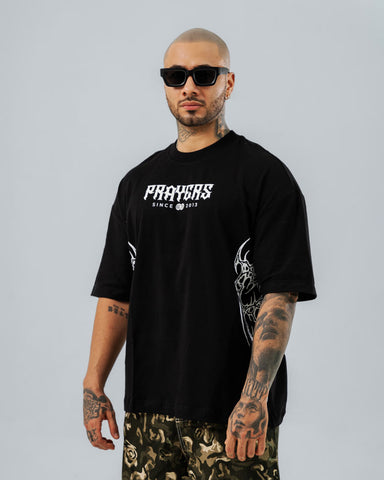 Camiseta Oversize Prayers Back Print