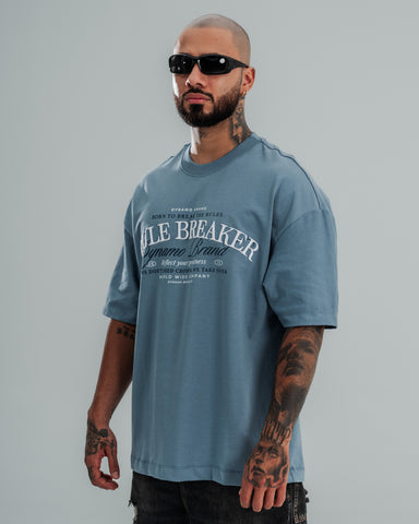 Camiseta Oversize Rule Breaker Blue