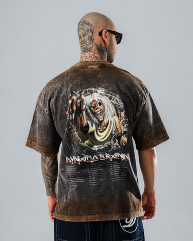Camiseta Oversize Acid Wash Tour Vintage