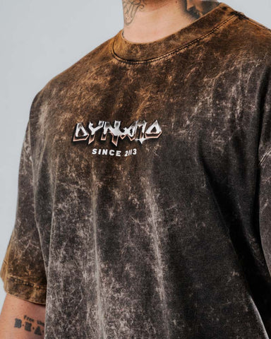 Camiseta Oversize Acid Wash Tour Vintage