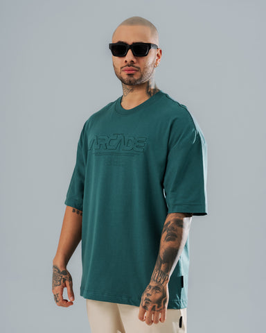 Camiseta Oversize Verde Arcade