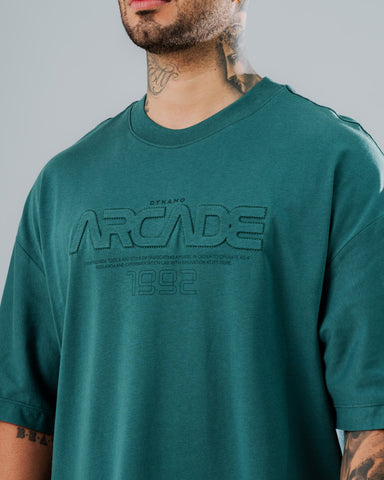 Camiseta Oversize Verde Arcade