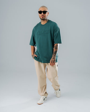 Camiseta Oversize Verde Arcade