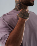 Camiseta Para Hombre Oversize Básica Pastel Purple