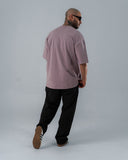Camiseta Para Hombre Oversize Básica Pastel Purple