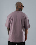 Camiseta Para Hombre Oversize Básica Pastel Purple
