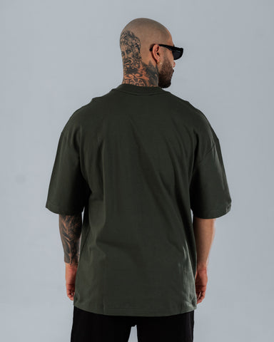 Pack x2 Camisetas Básicas Oversizes Verde Militar