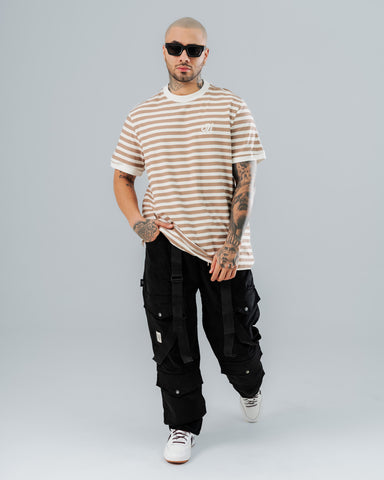 Camiseta Regular Rayas Sand