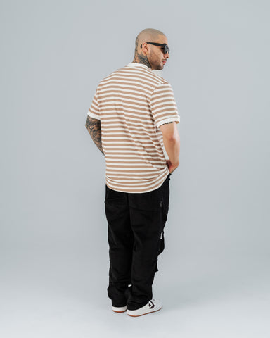 Camiseta Regular Rayas Sand