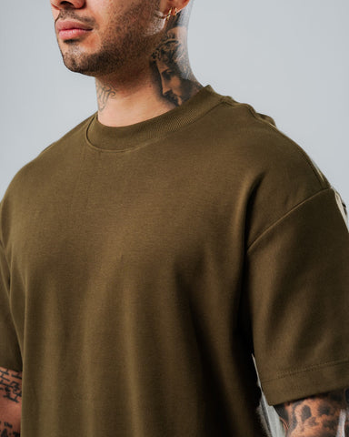 Camiseta Relaxed Fit Basico Verde Militar