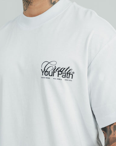 Camiseta Relaxed Fit Blanca Transcend