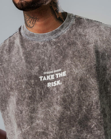 Camiseta Sin Manga Boxy Fit Take the Risk