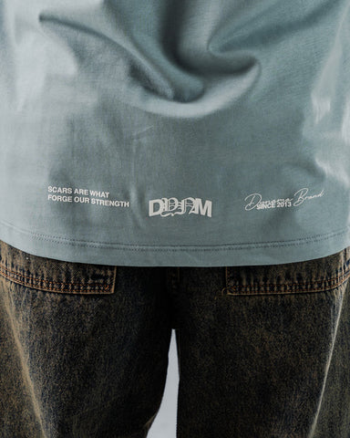 Camiseta Sin Mangas Para Hombre Azul Grisáceo DYNM