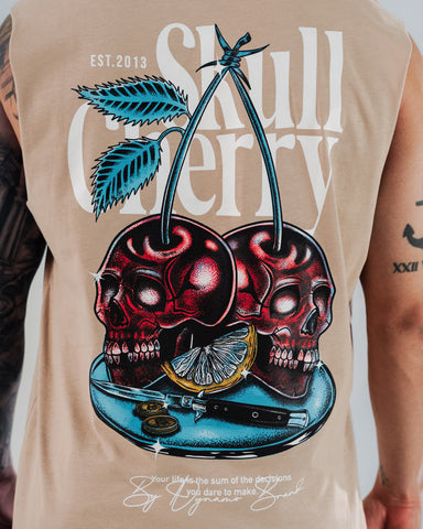 Camiseta Sin Mangas Para Hombre Regular Skull