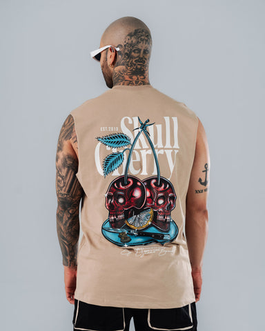 Camiseta Sin Mangas Para Hombre Regular Skull