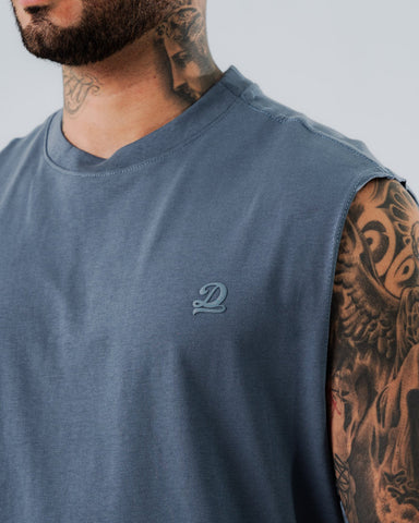 Camiseta Sin Mangas Regular Azul Rochozo Essential