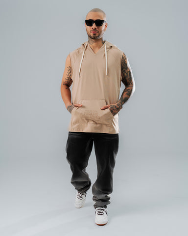Camiseta Sin Mangas Regular Hood Beige