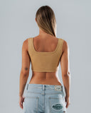 Crop Top Basic Beige