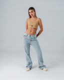 Crop Top Basic Beige