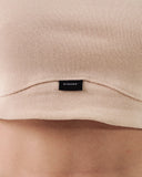 Crop Top Beige Para Mujer Corte Imperio