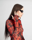 Crop Top Inferno Red