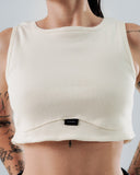 Crop Top Nacar Para Mujer Corte Imperio