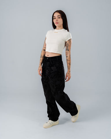 Crop Top Para Mujer Regular Essential Ivory