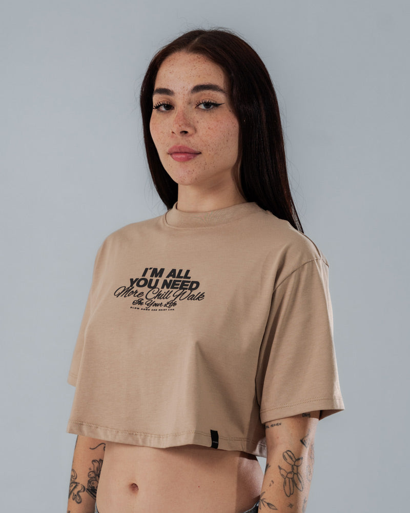 Crop Top  Para Mujer Regular Mushroom Vibes