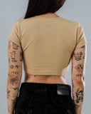 Crop Top Para Mujer Regular Sand