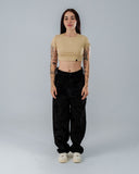 Crop Top Para Mujer Regular Sand