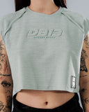 Crop Top Para Mujer Ribbed Sage