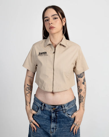 Crop Top Taupe Legends