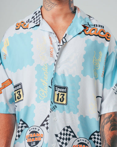 Camisa Oversize Para Hombre Crudo DNM Drive