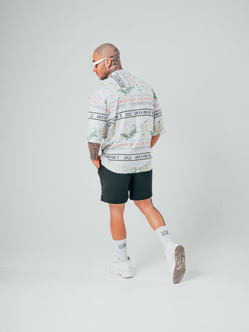Camisa Para Hombre Oversize Crudo Caiman