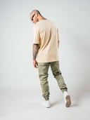Camiseta básica para hombre fit regular color arena