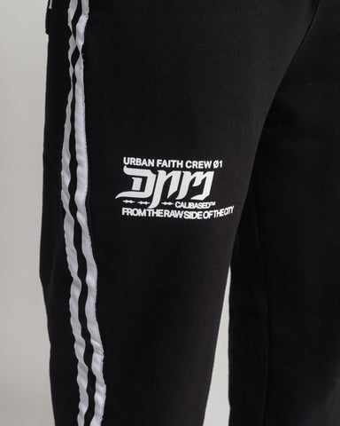 Sudadera Negra Stripe