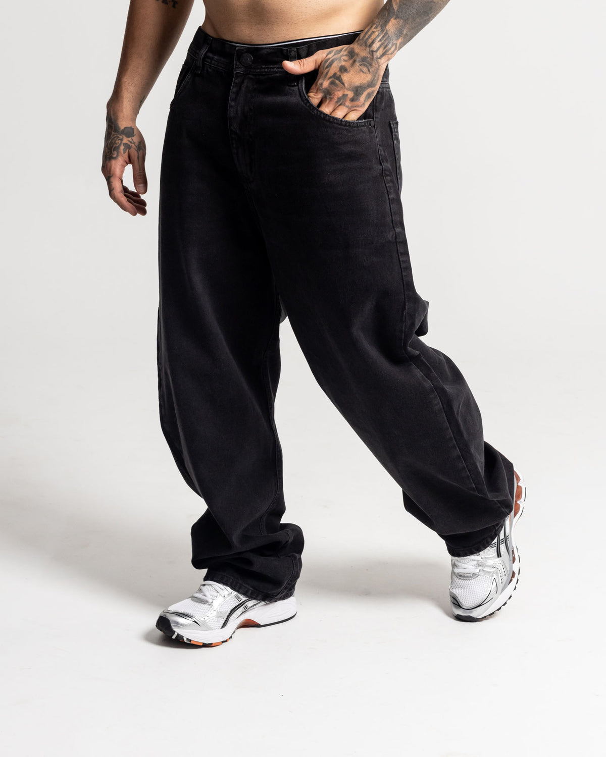 Jeans Baggy Básico Essential Black