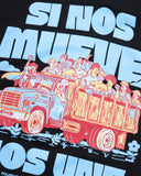 Camiseta Negra Oversize - Si Nos Mueve Nos Une
