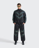 Sudadera Negra Nylon Waves