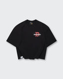 Camiseta Negra Boxy Travis Vision