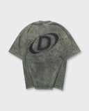 Camiseta Verde Washed Oversize DB13