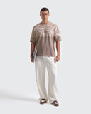 Camiseta Oversize Blur Beige