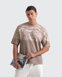 Camiseta Oversize Blur Beige