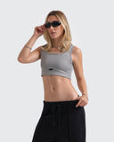 Crop Top Essential Gris