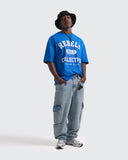 Camiseta Azul Oversize Rebels Club