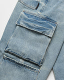 Jeans Azul Baggy Cargo